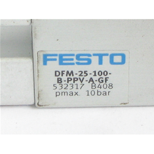 FESTO - CILINDRO DUAL, DFM-25-100-B-PPV-A-GF COD. 532317, Ø25 CORSA 100MM