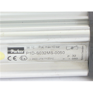 PARKER - CILINDRO COMPATTO, DOPPIO EFFETTO, P1D-S032MS-0050, Ø32 CORSA 50MM